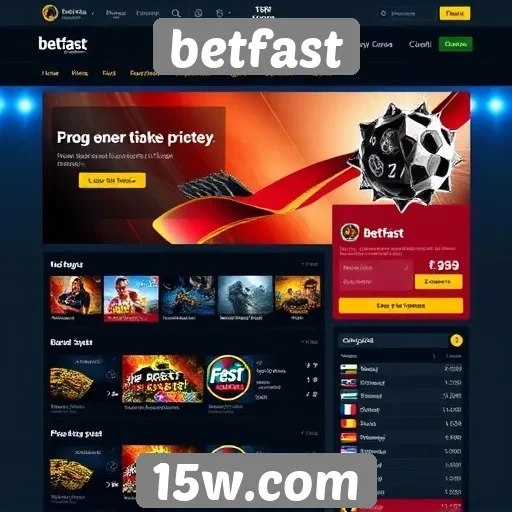 Análise da interface de usuário do site Betfast